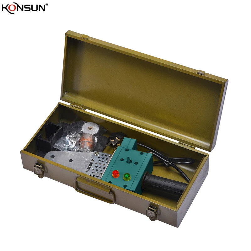 KONSUN 20-63mm PPR Pipe Fitting Welding Hot Heating Melting Machine Plastic Welders ppr welding machine set