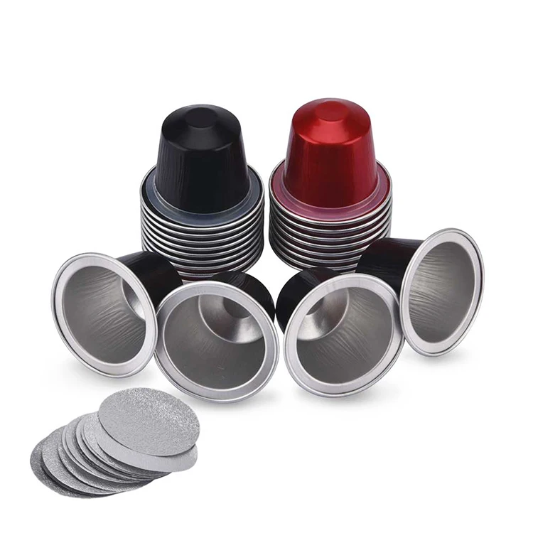  Маленькая кофейная капсула из алюминиевой фольги в форме nespresso с крышкой на заказ
