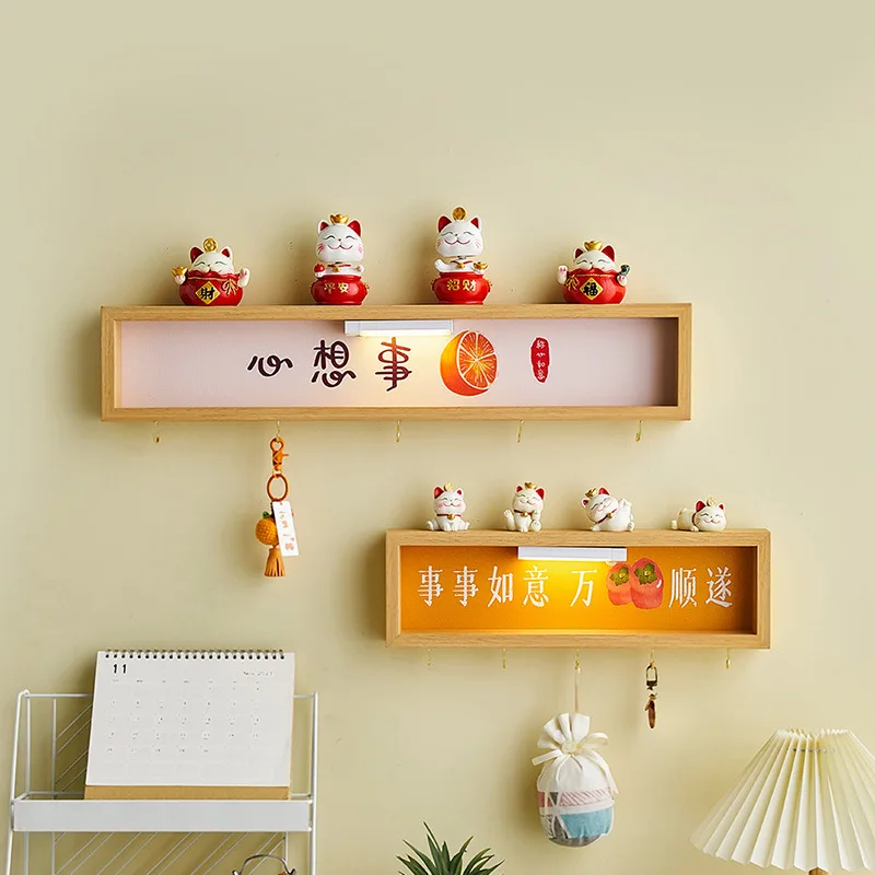 Interesting festive key storage painting wall hanging good meaning pendant hanger home into the portal decoration