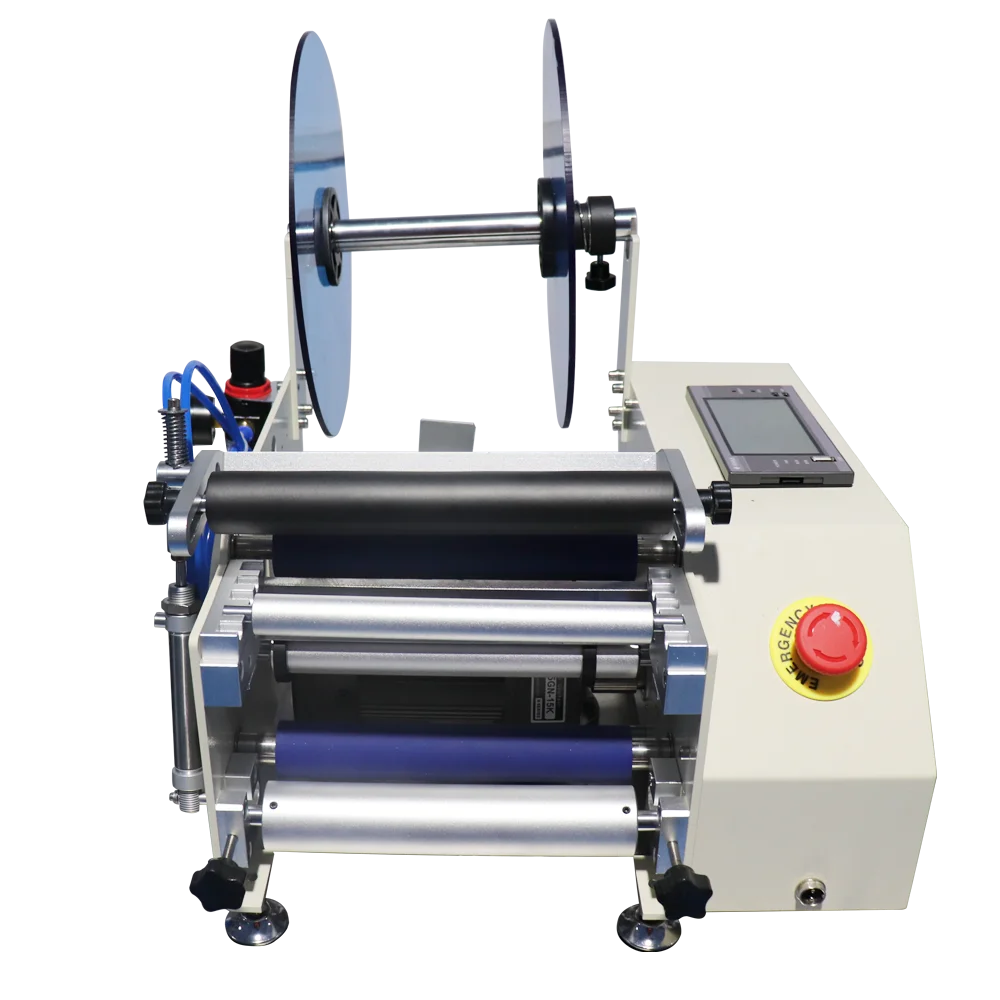 Manual Labeling Machine For Round Bottles Semi Automatic Labeling Machine Label Applicator