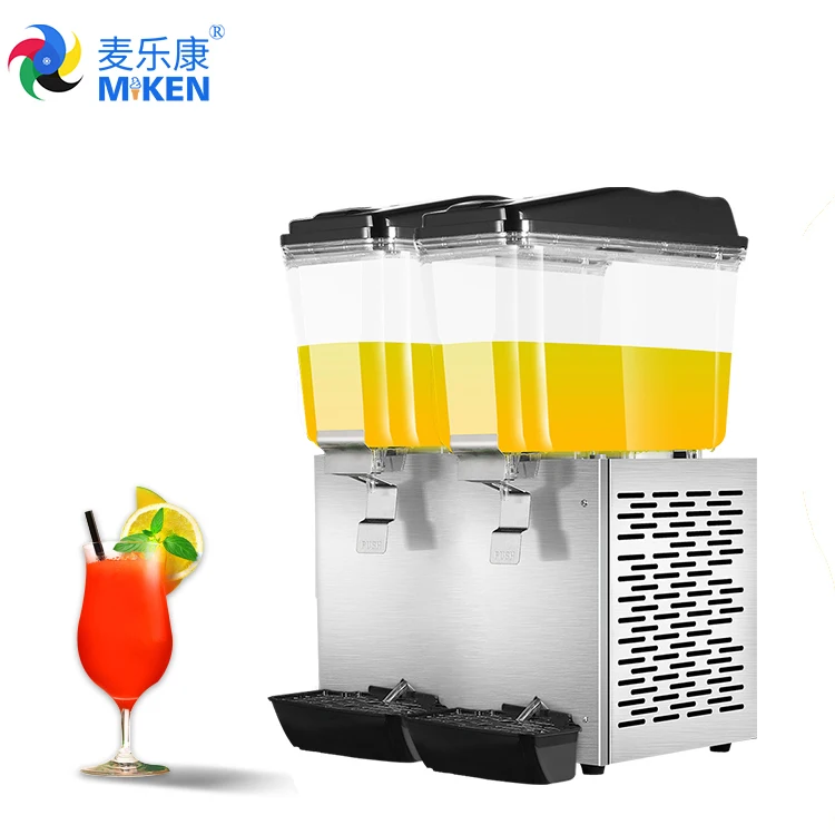 MK-JD216B Commercial Cool Blending 32L Double Bowls Drink beverage CE Approved Stainless Steel juice Dispenser