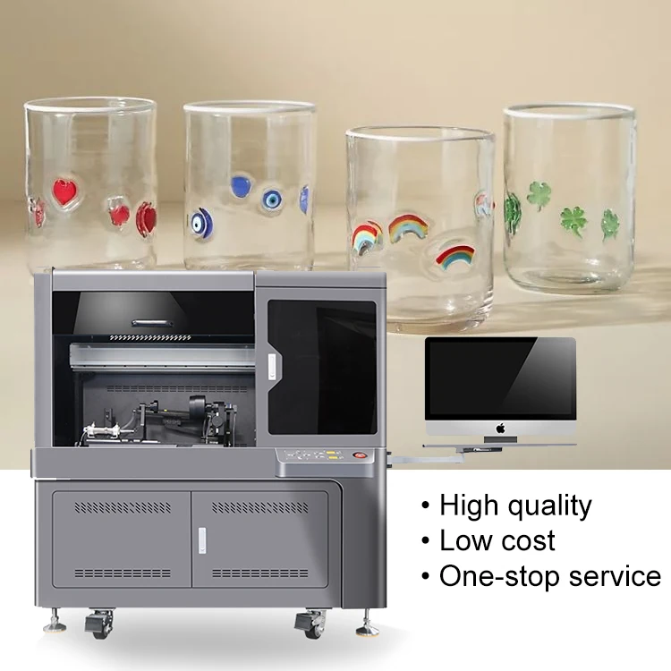 new plastic bottle perfume bottle industrial high speed 360 cylinder uv inkjet printers for glass