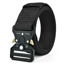 Outdoor Custom Belt Adjustable Metal Buckle Canvas Belt Manufacturer Wholesale Fabric Belt