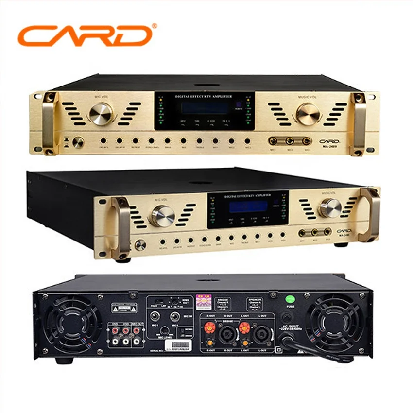 8 ohm 450w 2 channel class H circuit switch Professional DSP Digital karaoke amplifier