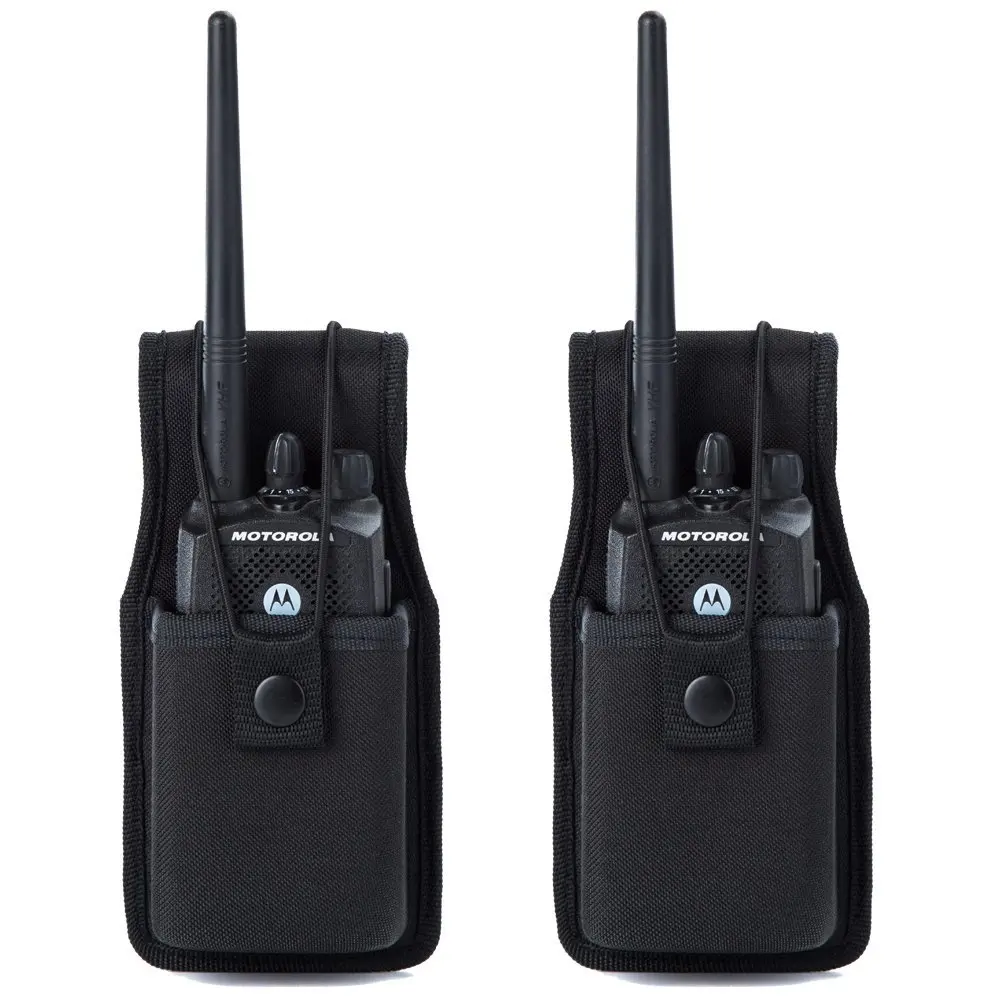  Fireproof Walkie Talkies Two Way Radio Nylon Case Holder Pouch for Motorola Kenwood Icom HYT Arcshell baofeng UV5R UV82
