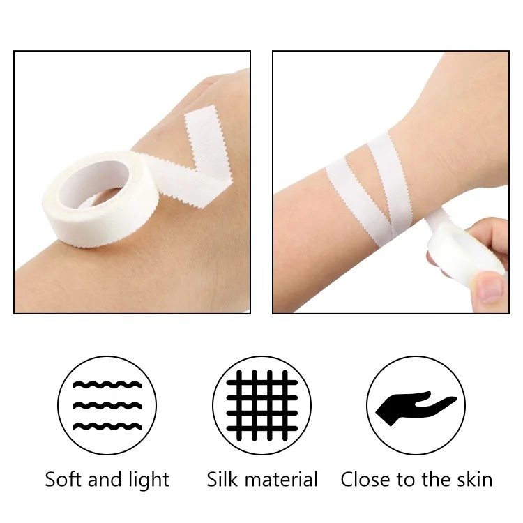 Silk Tape Direct Factory Easy Tear Breathable Adhesive Silk Tape