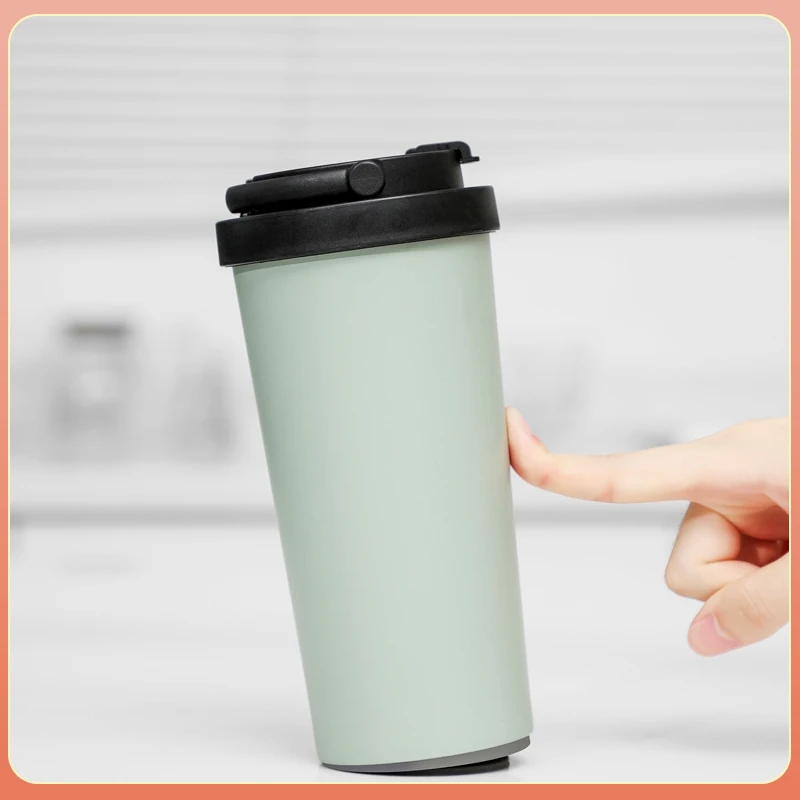 Forest Portable Suction Mug Double Wall Stainless Steel Coffee Thermos Mug