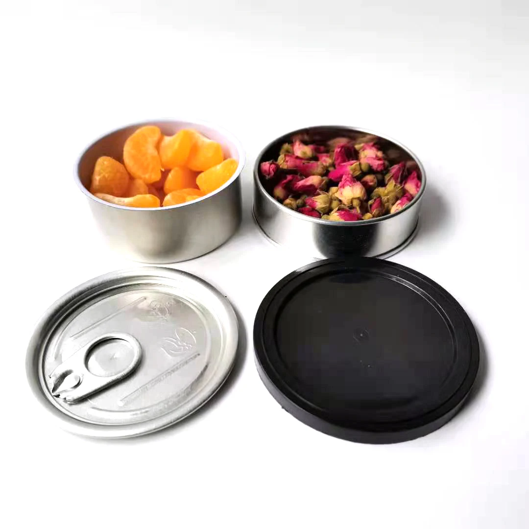 New Design Airtight Child Safe Tin Box Packaging Candy Child Resistant Metal Food Tin Cans Empty