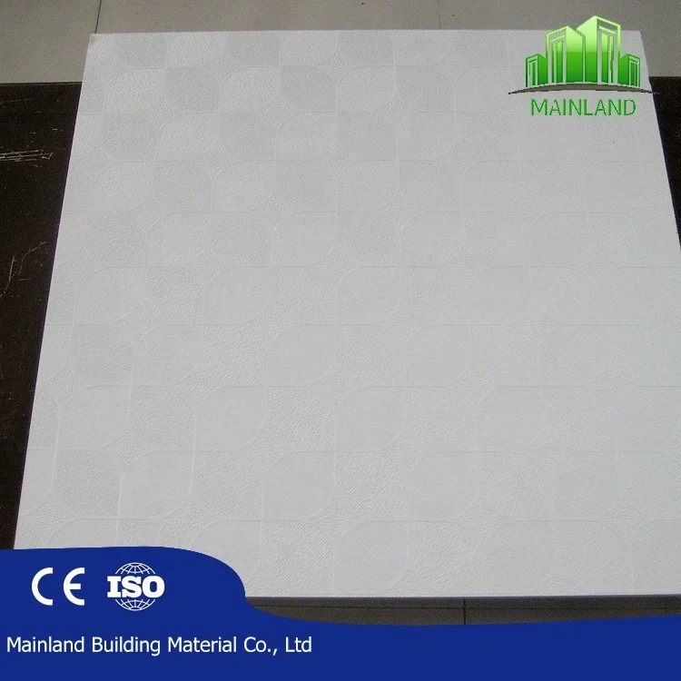 
595*595MM pvc laminated gypsum construction board 