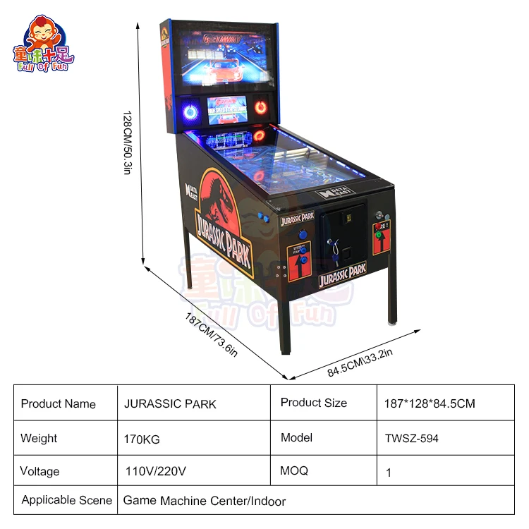 Vintage Virtual Flippers Pinball Force Feedback 4k Arcade Edition Pinball Plunger Game Machine For Sale