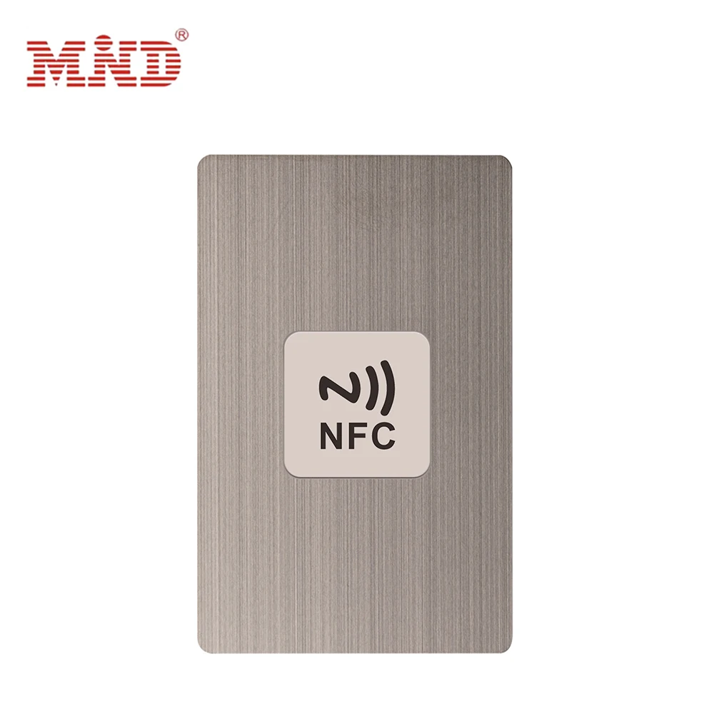 All production quality control 13.56MHz RFID Stainless Steel Metal Business NFC Metal Card
