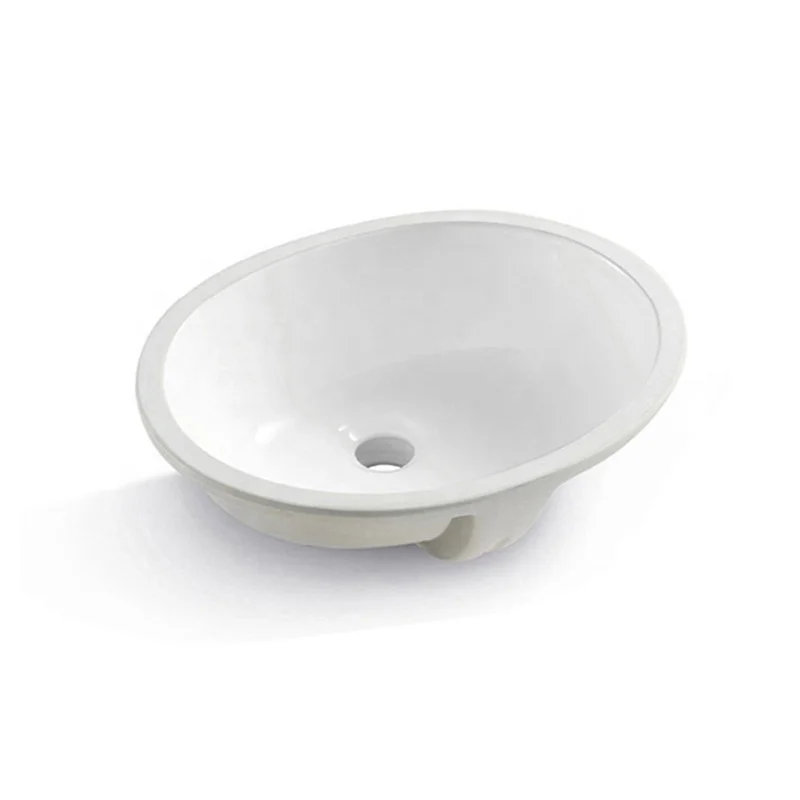 2020 New 51*44*23 cm Under Counter Sink White Bathroom Ceramic Oval Basin For Low Price Sanitary Ware