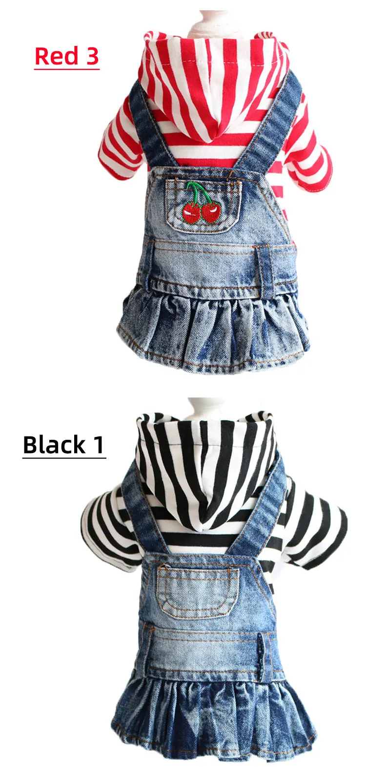 Luxury Clothes Casual Cowboy Rompers Pants Jeans Pet Dog Vests Dress