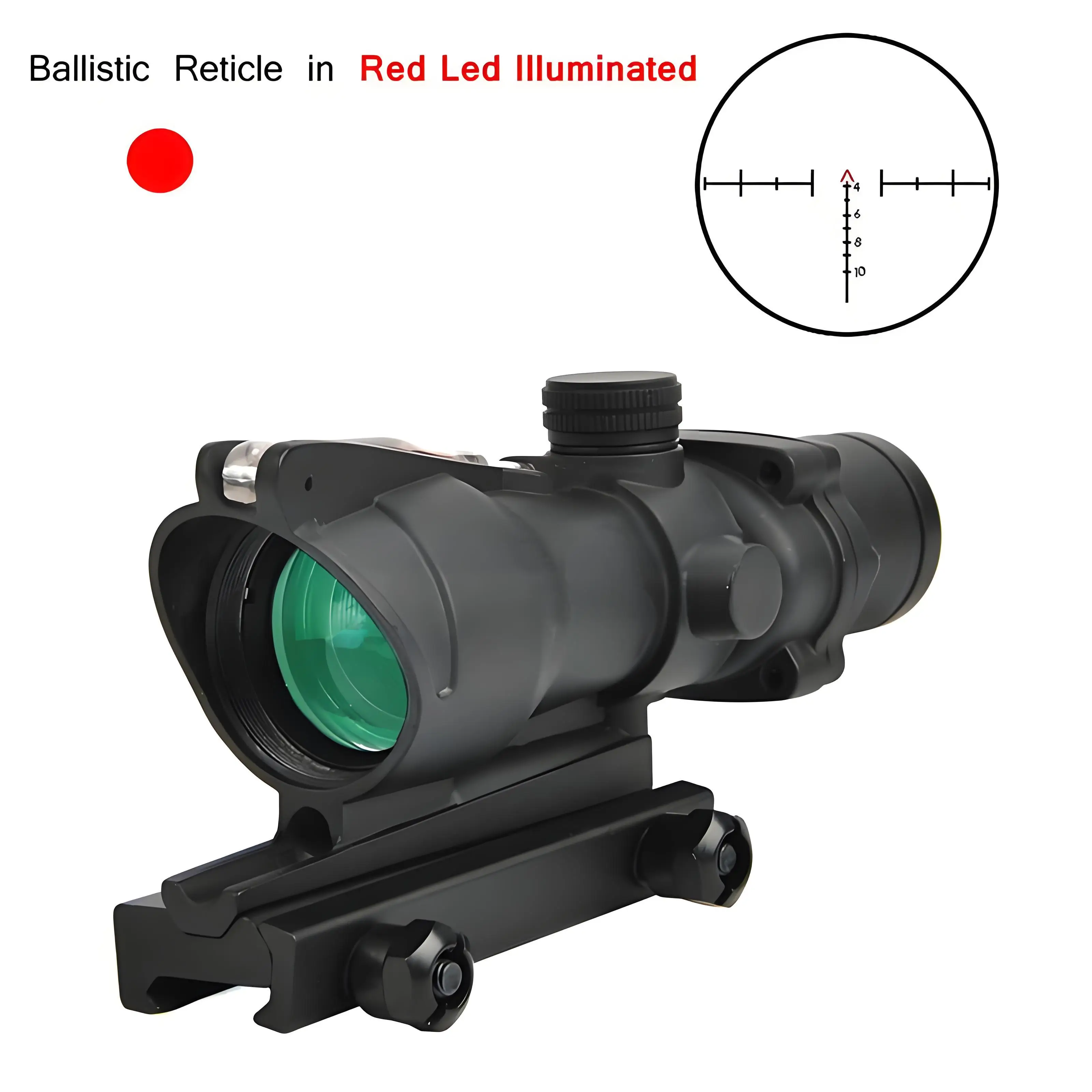 High Quality ODM/OEM 4X32 ACG Red Dot Tactical Optical Sight Aluminum Binoculars with Red Green Illumination for Hunting