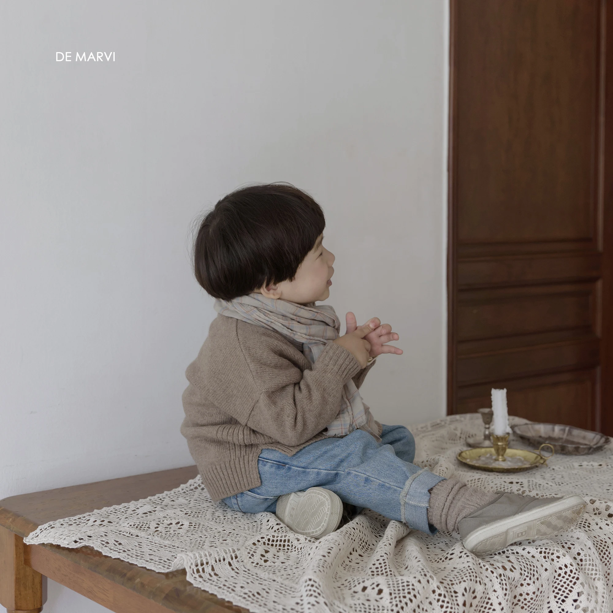 DE MARVI boys girls Knitted Sweater Wool Winter Pullover Clothes MADE IN KOREA