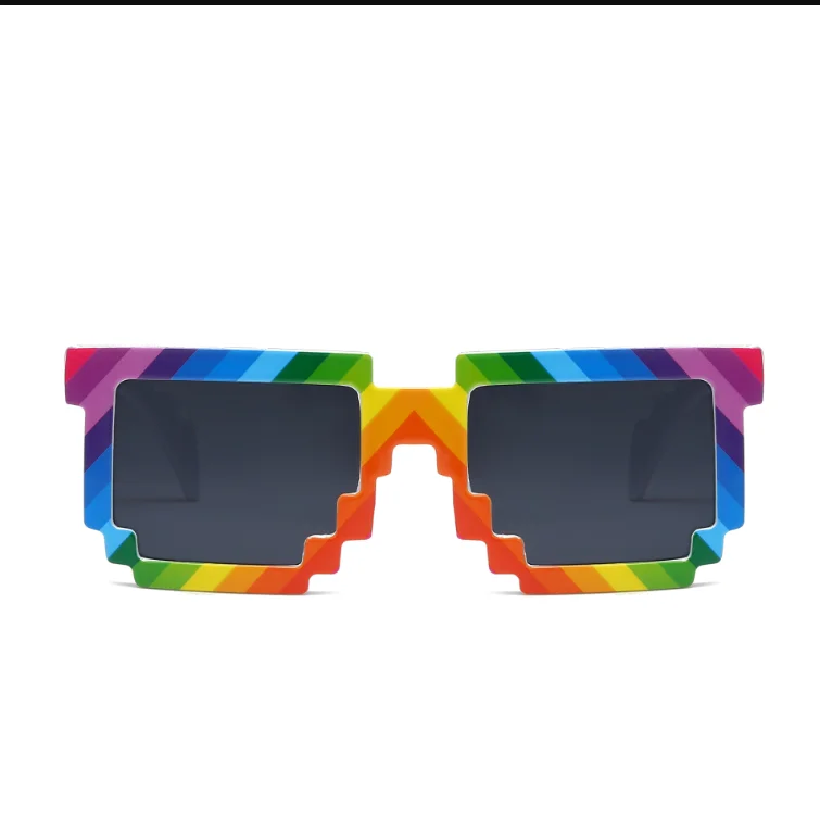 Rainbow thug life party sunglasses
