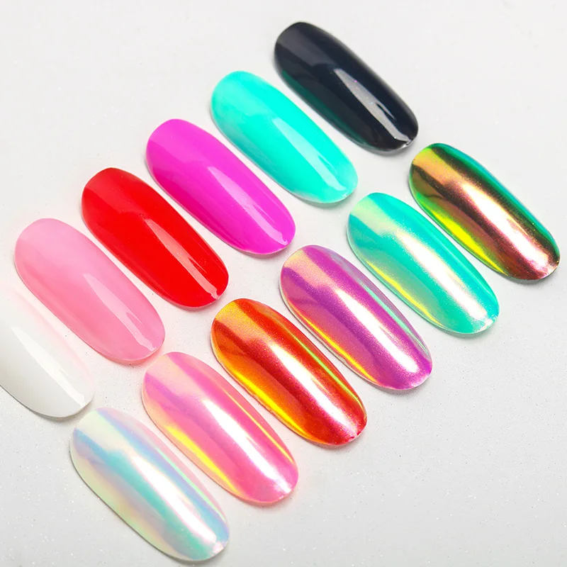 Amazon Nail Art Jewelry Glitter Powder Color Shell Mermaid Pearl Mirror Rainbow Neon Powder