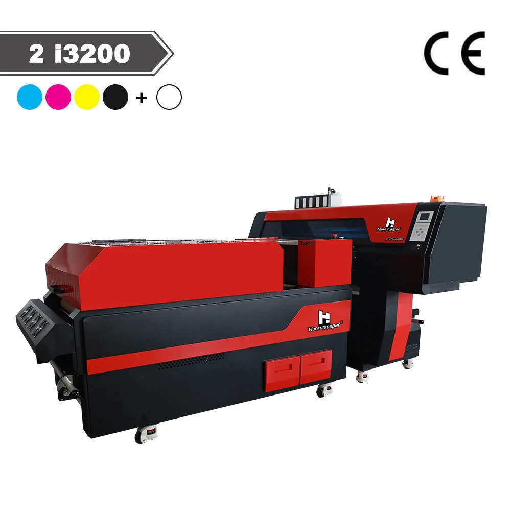 best high speed dual head i3200 dtf printer printing machine tshirt dtf printer 60cm with powder shaker