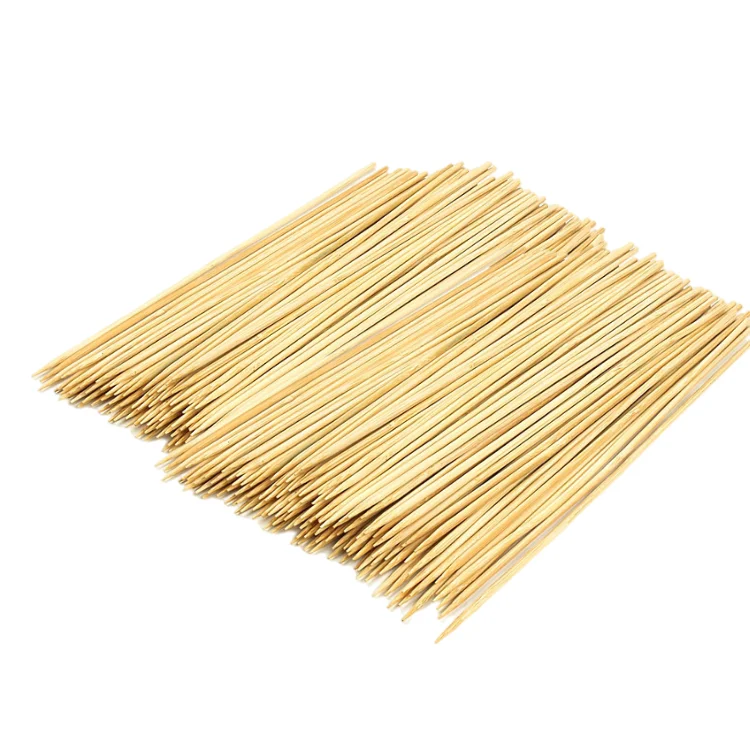 China Factory Round Skewer Bamboo Stick Kebab Skewer Bamboo Stick Bbq Stick