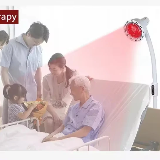 275W Red Near Infrared Heat Lamp for Relieve Joint Pain and Muscle Aches Adjustable Red Light Standing Lamp Set