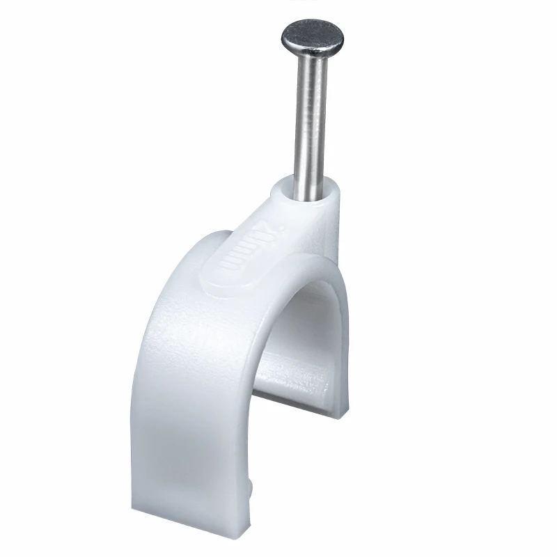 plastic PE Circle Cable Clips/Flat Cable Clips/Round Plastic Wire Clip