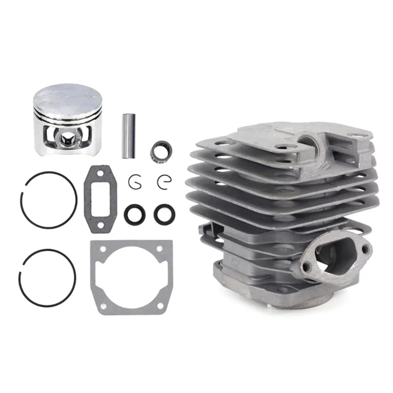 Industrial Grade 1 Set 5200 52CC Chainsaw Piston Ring Pin Kit 45mm Chainsaw Piston Set Wood Petrol Power Source OEM