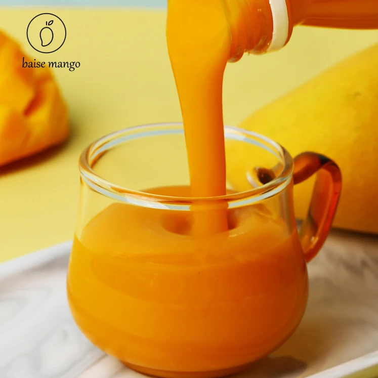 Without Additive Frozen Pure Fresh Mango Puree 1kg No Additives Quick Frozen Long Shelf Life