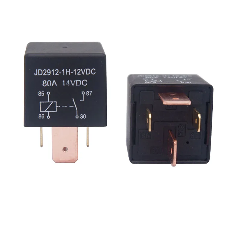 High Current Heavy Duty Relay 4 Pin Relay 12V 80A Automotive Relays for Car