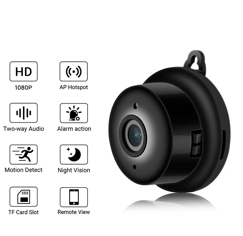 Mini Smart Wireless Wifi Indoor Video Camera Nightvision Auto Baby