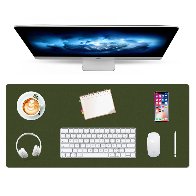 Home Office Good Thing Pvc Non-Slip Soft And Comfortable Can Be Customized Pattern Logo Large Computer Keyboard Mouse Table Mat