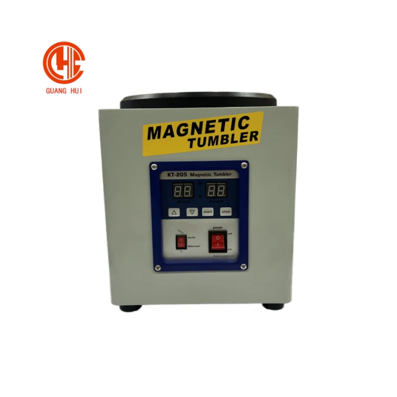 Jewelry Rotary Finishing Tool 220V 370W White Color Digital Display Jewelry Polishing Machine