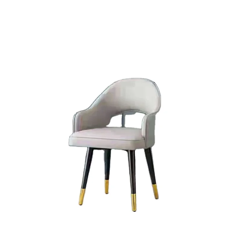 Dining chairs are luxurious, post-modern Nordic solid wood chairs, American family dining tables, stools and soft leather bags