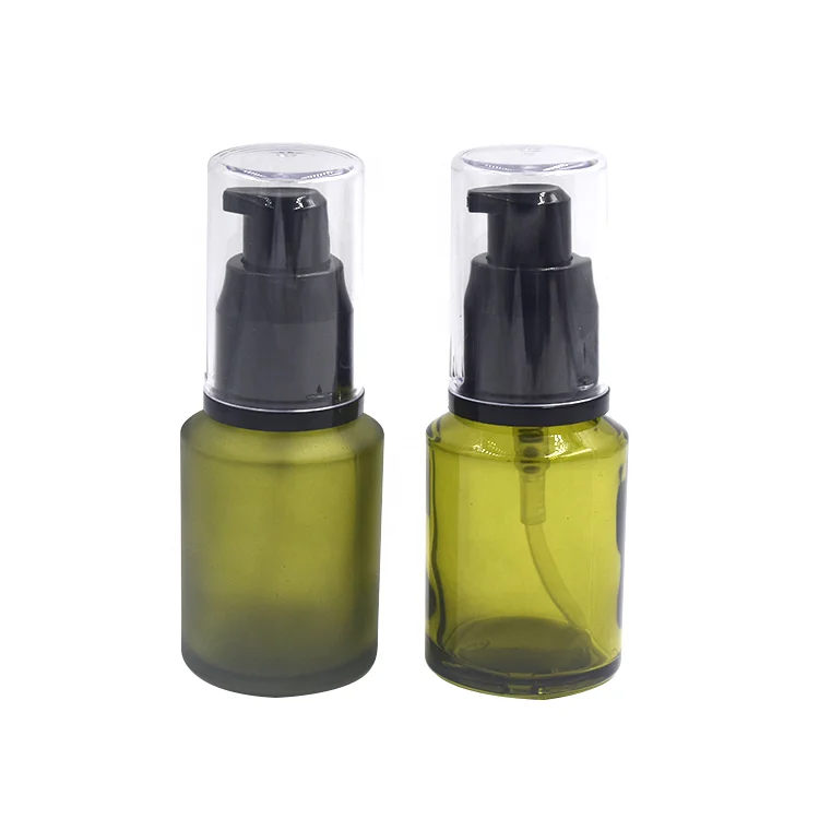 30ml 50ml 60ml 80ml Empty Luxury Perfume Pump Sprayer Serum Eye Essential Oil Glass Bottle with Cap Glass Cosmetic Containers