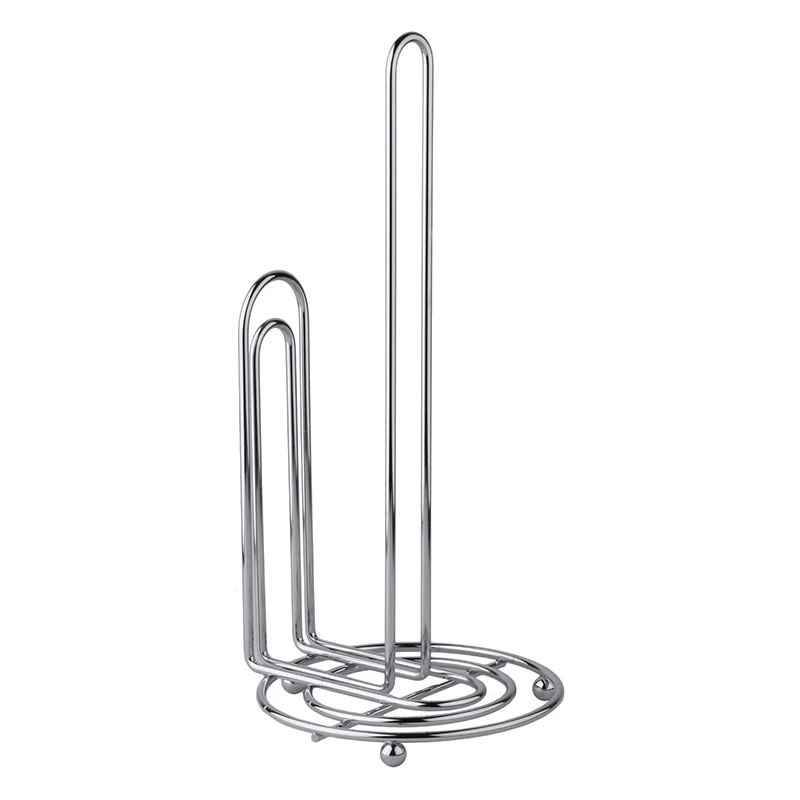 Paper Towel Holder Countertop Table Storage Bathroom Metal Standing Kitchen Paper Towel Holder
