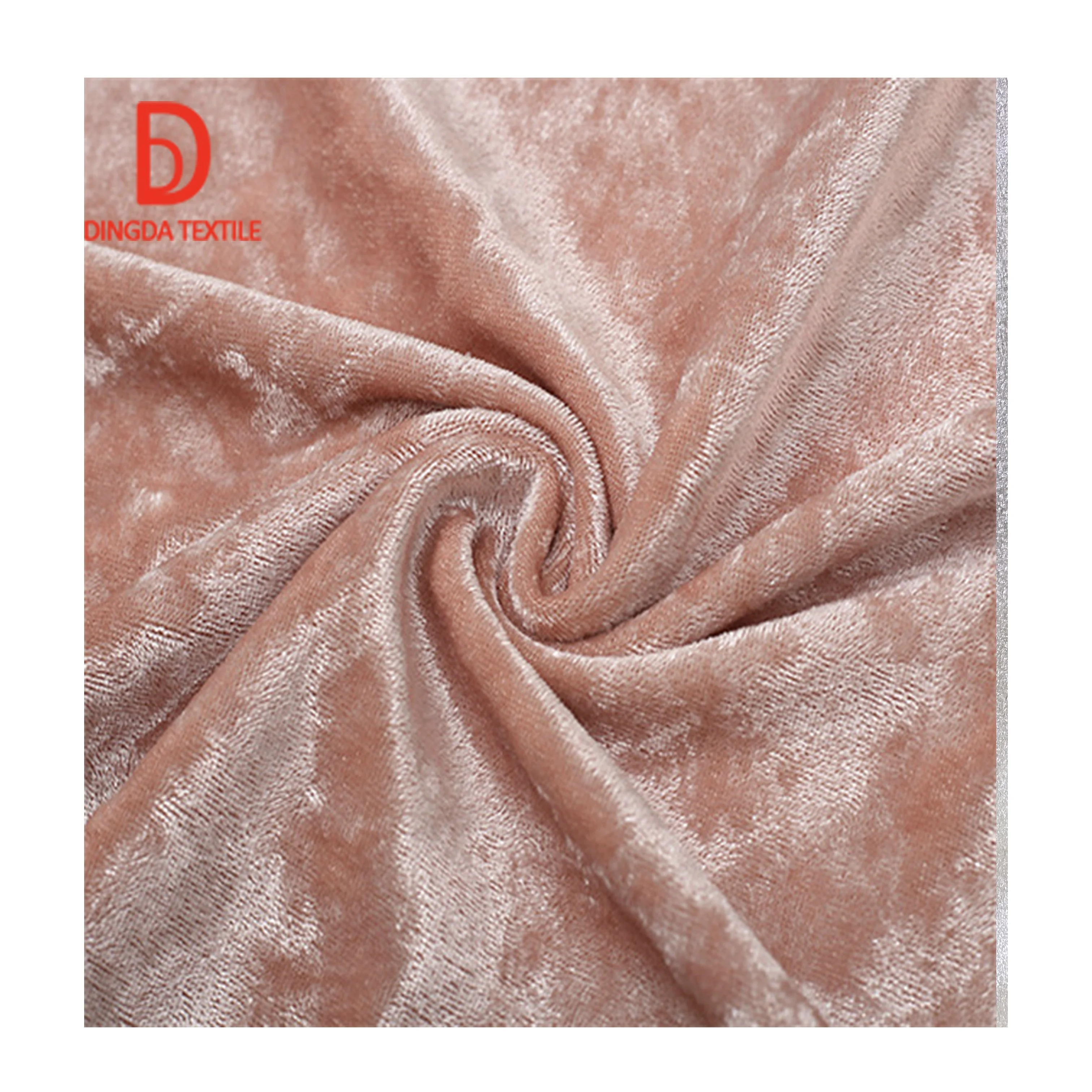 Manufacturers custom ice pressed velvet home textile crystal diamond fabric crushed velvet sofa fabric clothing