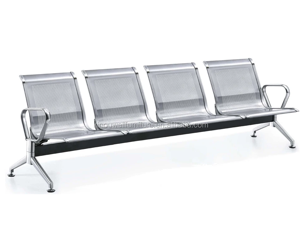 
3 4 5 seater metal stainless steel seating airport gang seat chair 