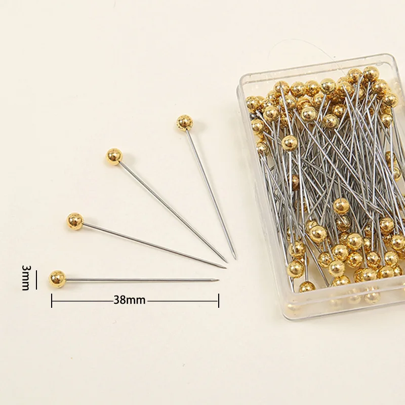 100 pcs/pack Hijab Pins Accessories Cheap Fashion Round Pearl Brooches Women Scarf Safety Brooches Pin for Women