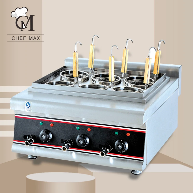 Chefmax Коммерческая 9000 Вт столешница 4 6 Корзина плита электрическая Паста Лапша автоматическая машина для приготовления пищи быстрого