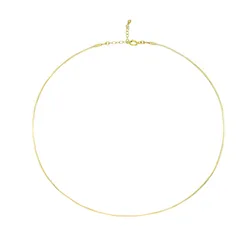 Wholesale Pure 14k16k18k Gold For Women  Charm Fashion  dainty gold necklace Snake Chain Jewelry