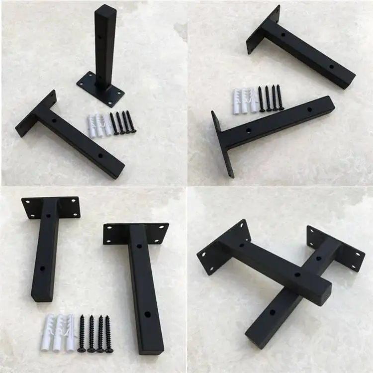 Factory price high precision sheet metal fabrication powder coated wall mount shelf bracket Steel metal shelf brackets