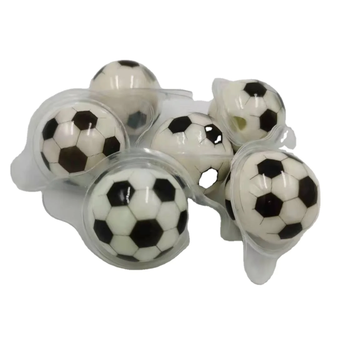 Hot sell 3D football shaped fruit juice gummy