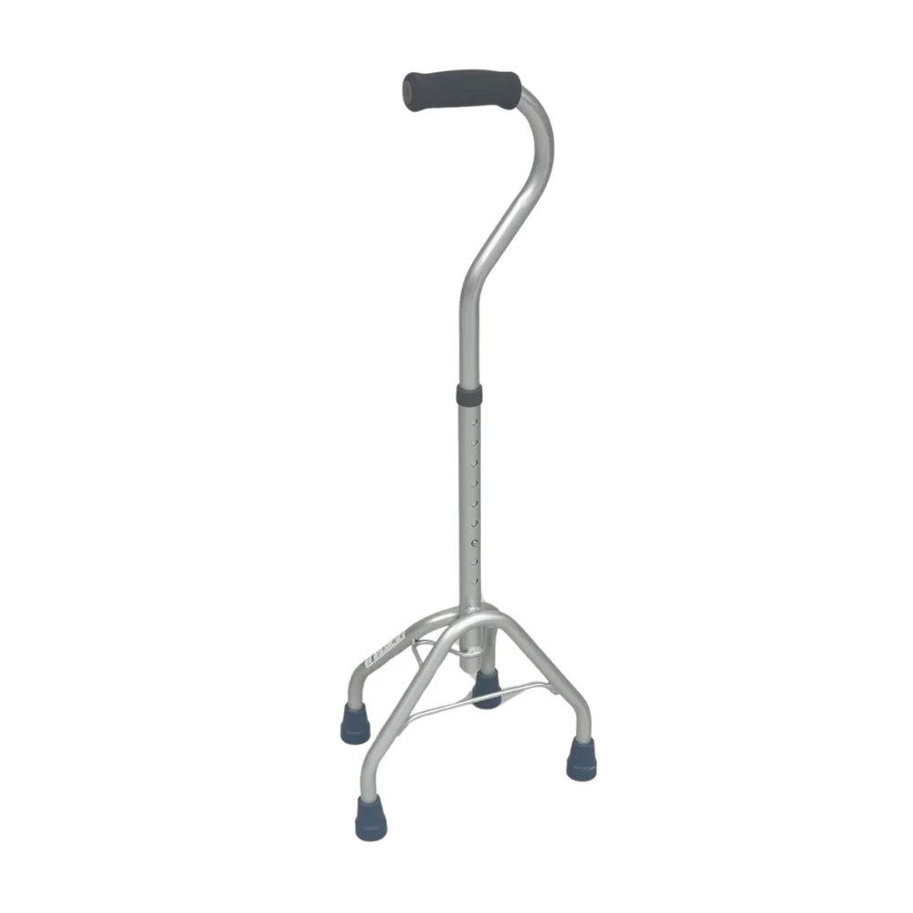 Bliss Medical Elderly Walking Stick Telescopic Aluminum Adjustable Height Quad Cane Four-legged Crutches For Non-slip Cane