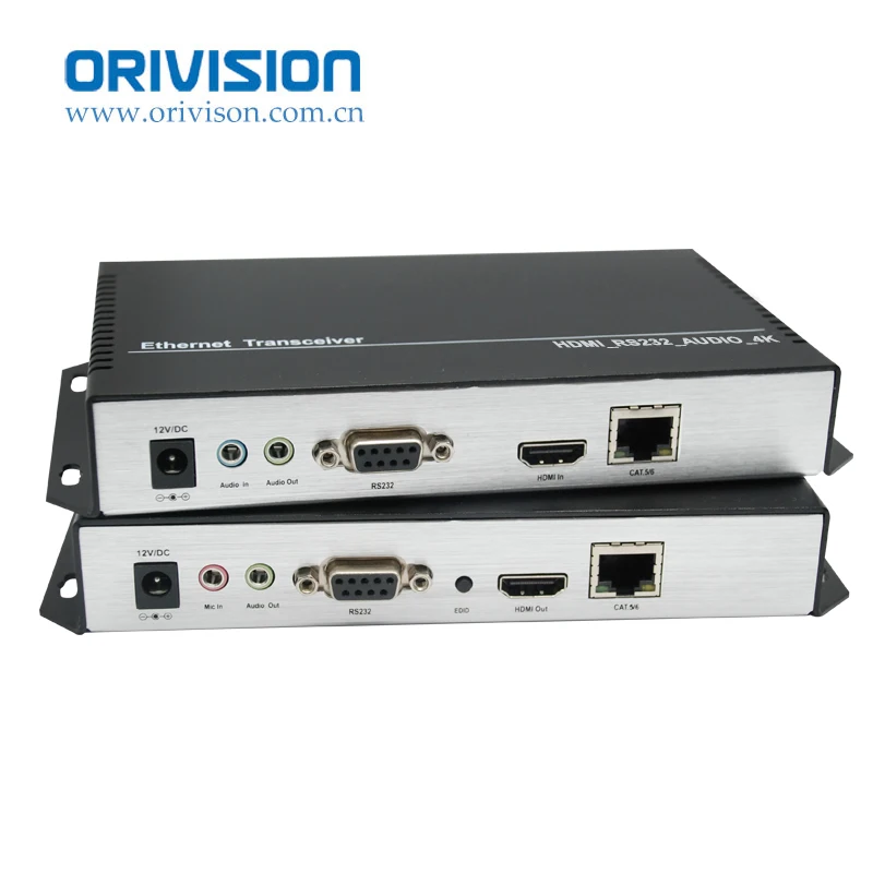 4K@30 HDMI Extender Support bidirectional Audio EDID RS232 120m HDMI Transmitter and Receiver