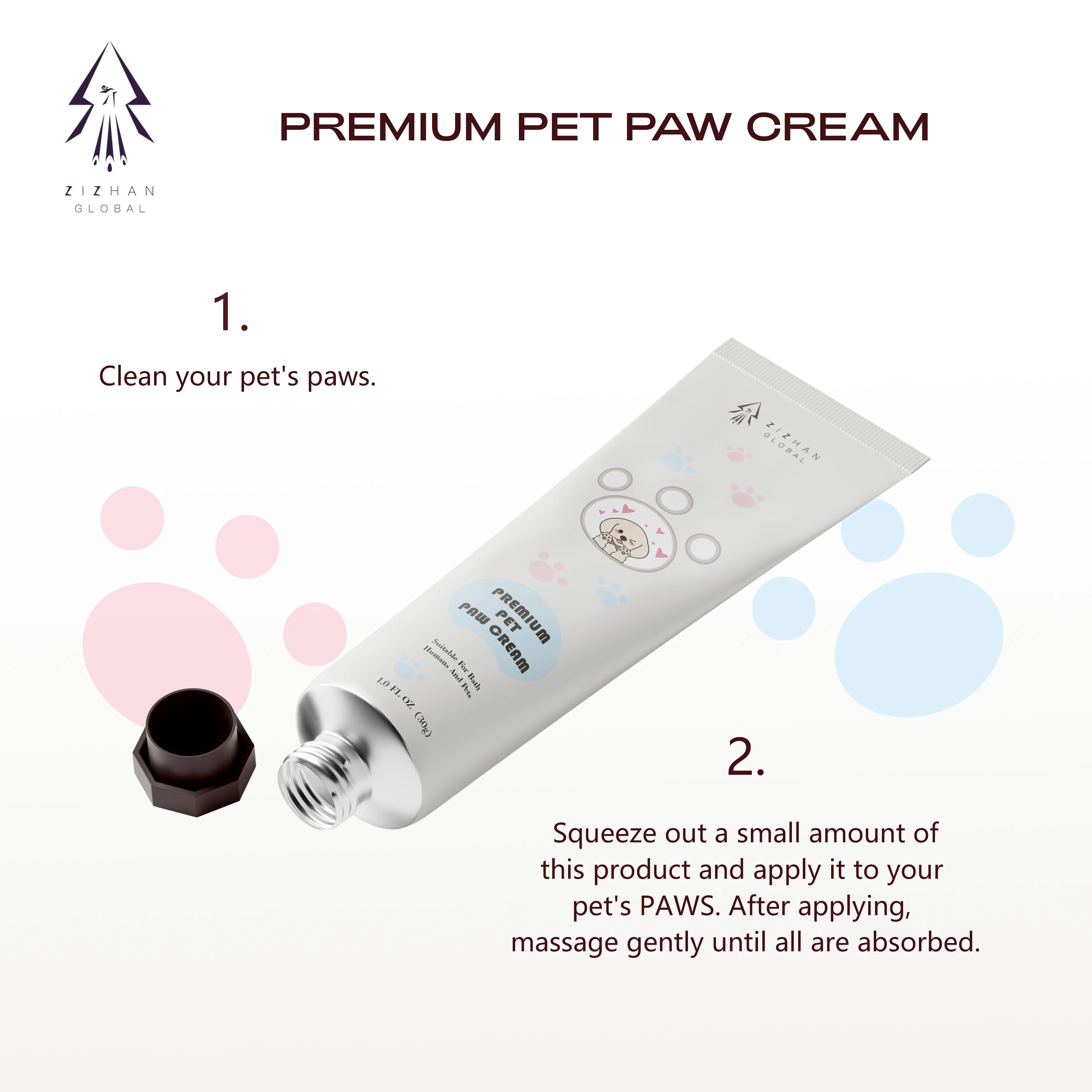 Wholesale Price Various Styles Natural Organic  Pet Paws Balm Pet Paw Cream