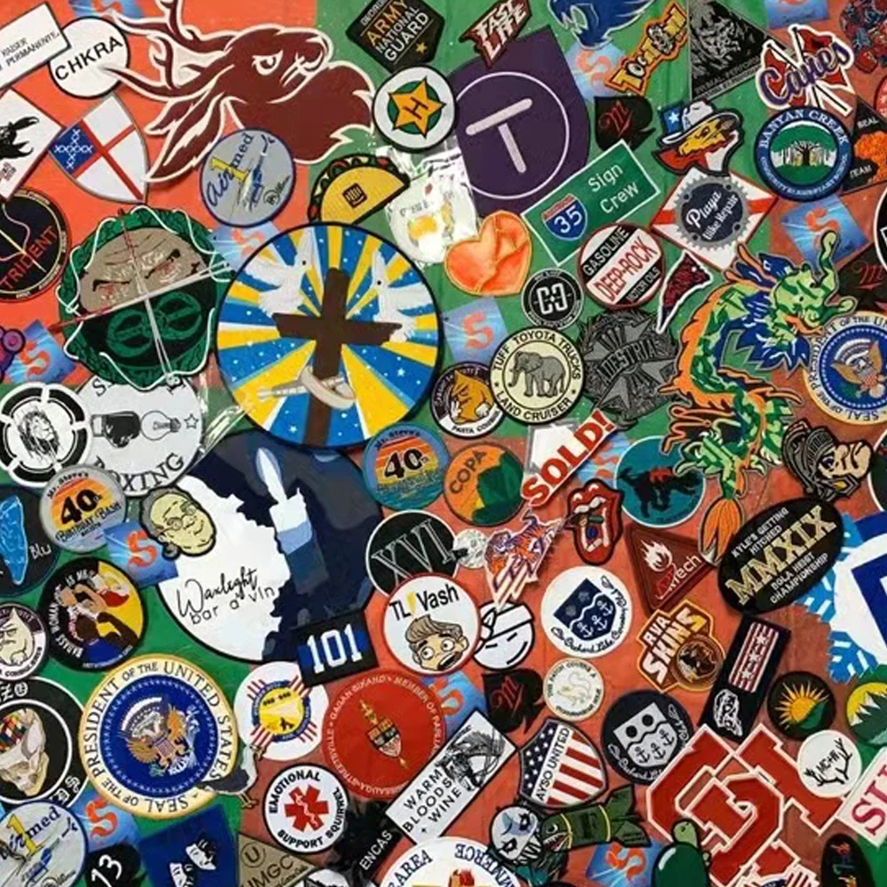 Grateful Dead Embroidered Patch White