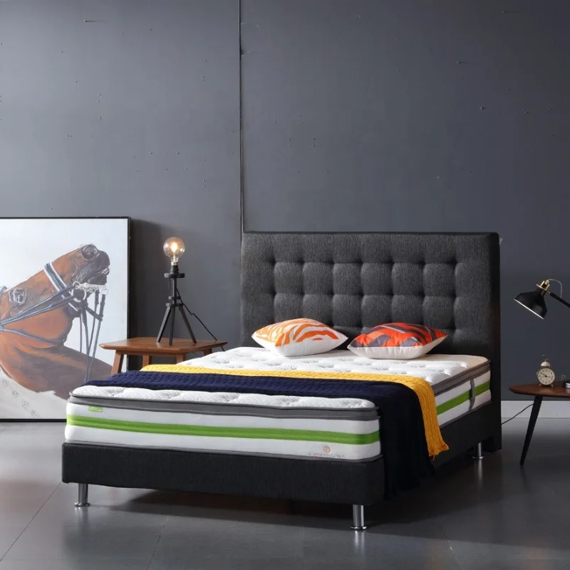 wholesale cheap price massage bonnel spring mattress bamboo fabric design for home