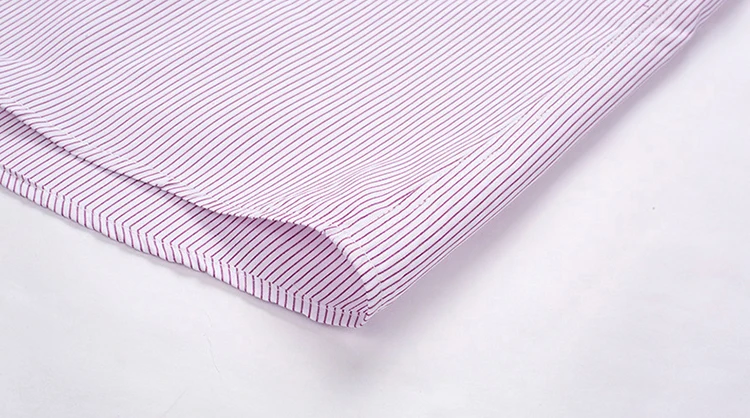 Business slim fit striped dress shirt 100 nylon long sleeve mens shirt