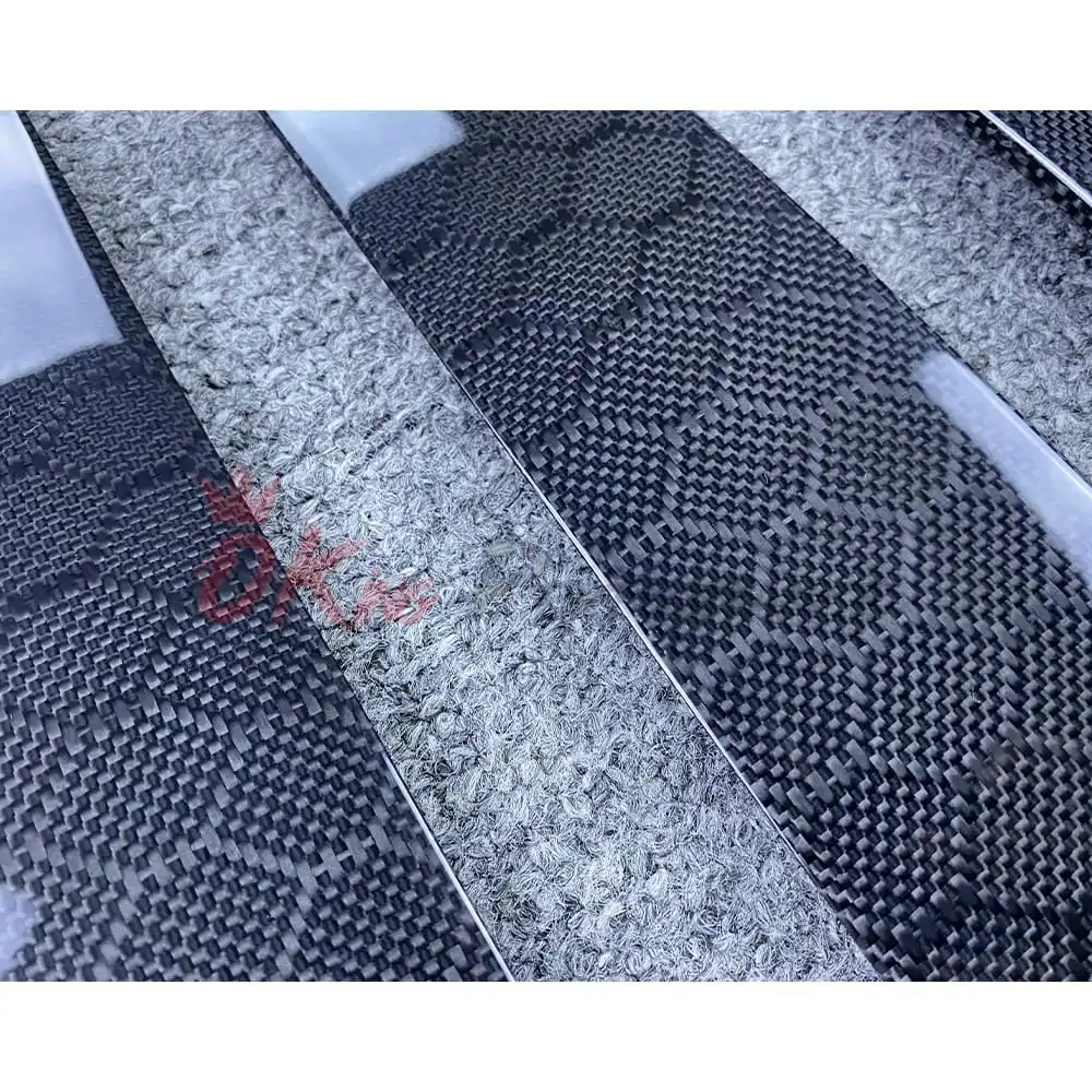 HoneyComb 100% Real Carbon Fiber A B C Door Pillar Cover For INFINITI Q50