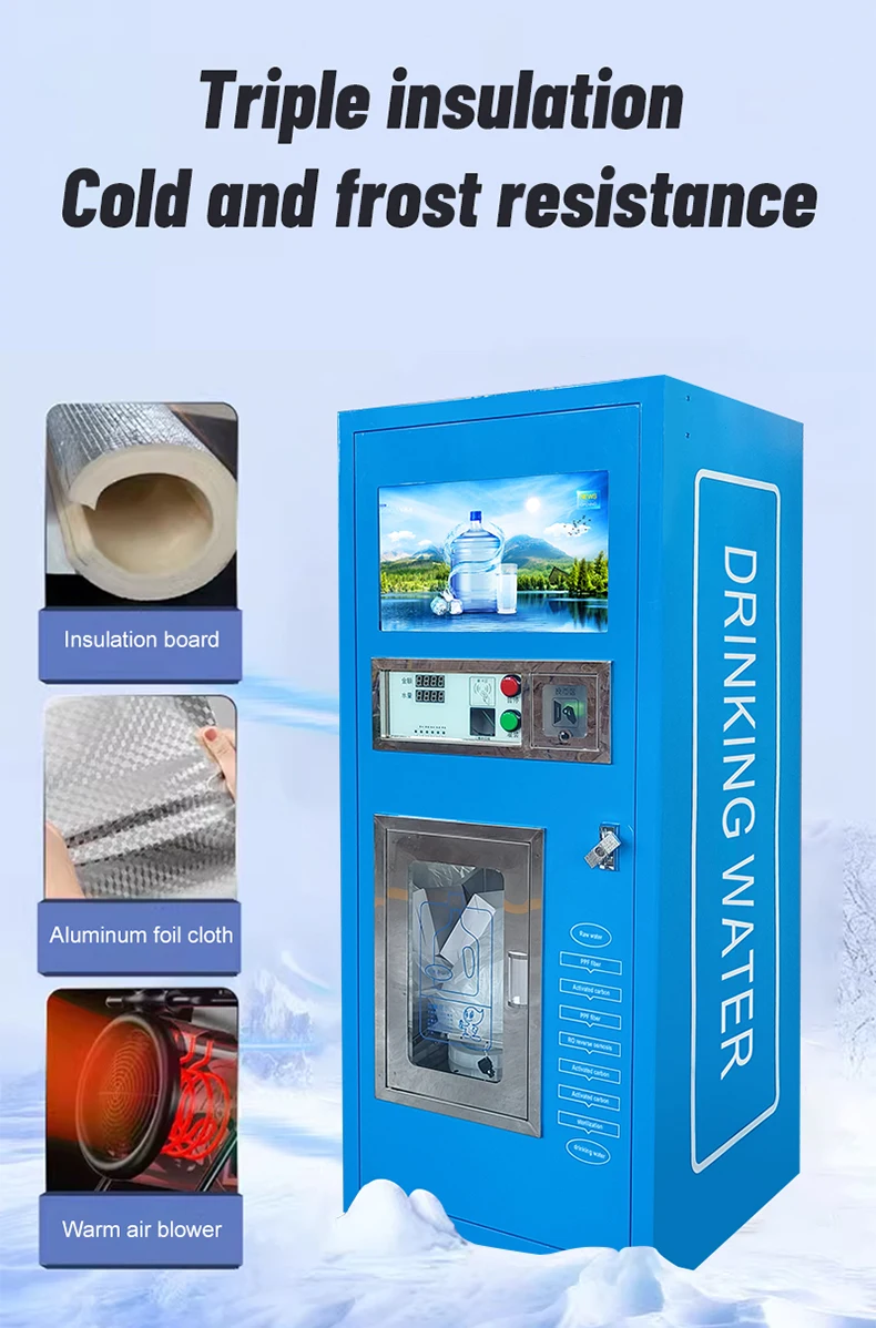 Automatic 400gpd Vending Machine Water Cold Water Warm Water For Sale