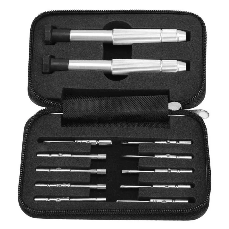 screwdriver set screw driver Optical Eyeglass Tool Kit Bag Repair Screwdrivers Kit Repair Tool for Eyeglass 12PCS Travel Pocket
